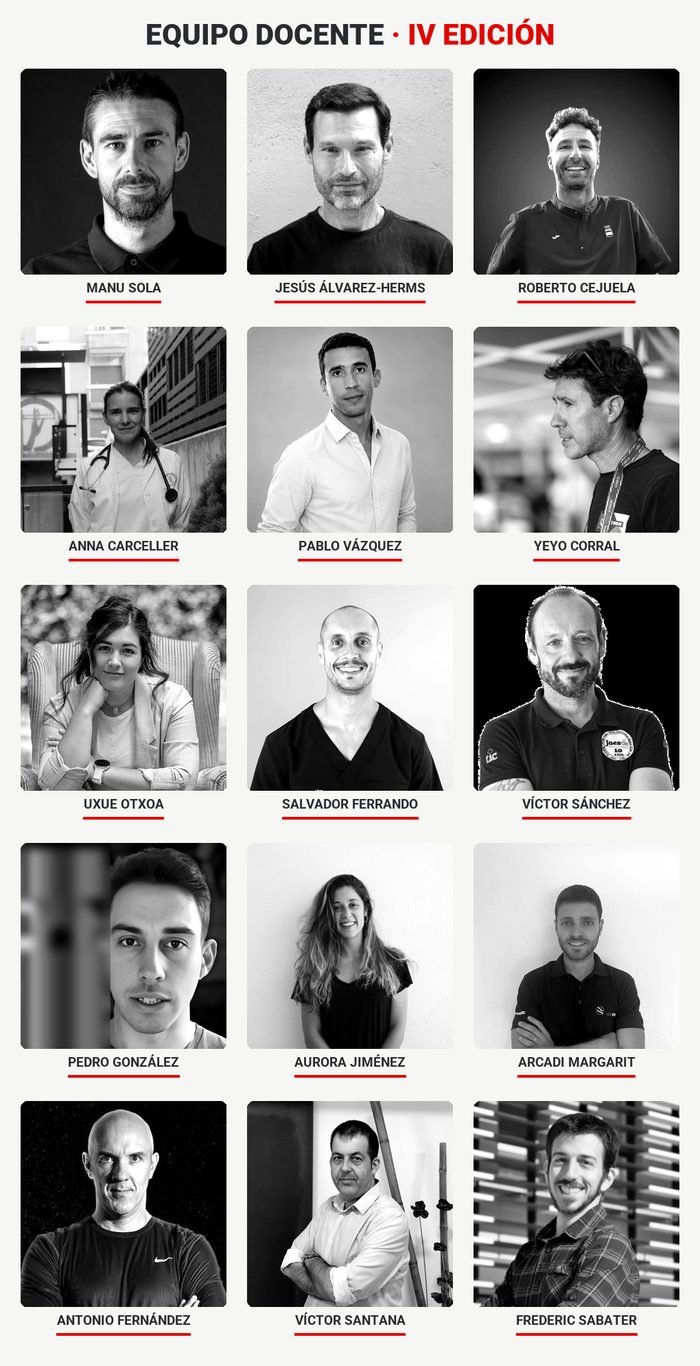 El equipo docente de la IV edición: los 15 profesores